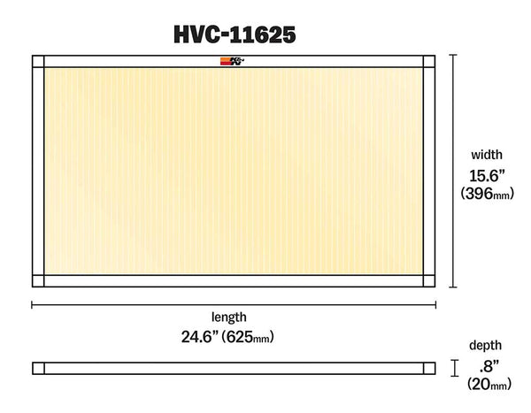 K&N Washable HVAC Air Filter (MPN: HVC-11625)