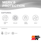 K and N Filters Air Filter (MPN: HVC-8-11224)