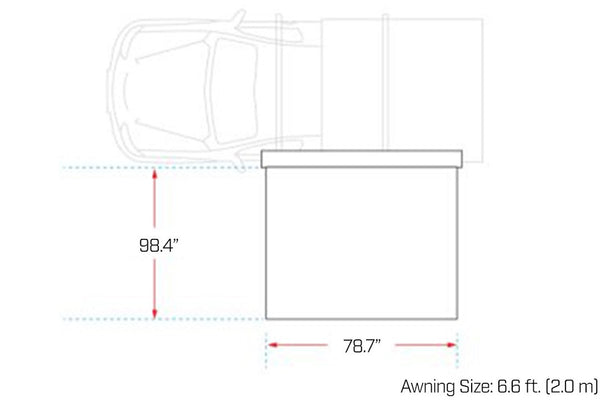 Ironman 4x4 DeltaWing Awning (MPN: IAWNINGXT2.0M)