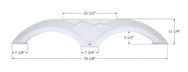 Icon Fender Skirt for Tandem Axle (MPN: 12072)