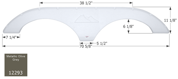 Icon Fender Skirt For Tandem Axle RVs (MPN: 12293)