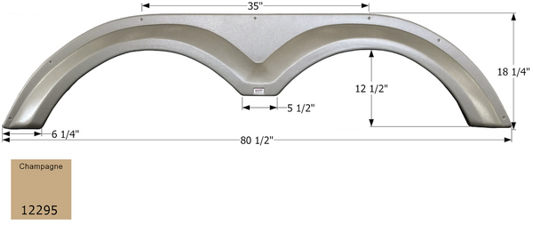 Icon Fender Skirt for Tandem Axle RVs (MPN: 12295)