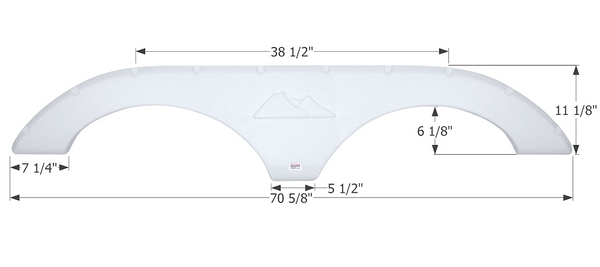 Icon Fender Skirt for Keystone Cougar Models (MPN: 12303)