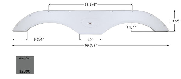 Icon Fender Skirt for Tandem Axle RVs (MPN: 12390)