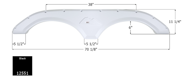 Icon Fender Skirt for Tandem Axle RVs (MPN: 12551)