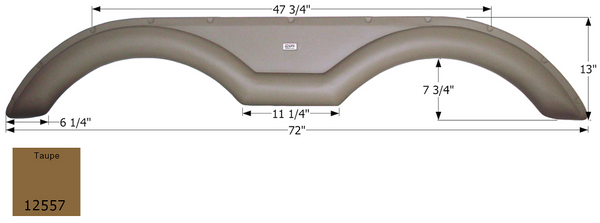 Icon Fender Skirt For Tandem Axle RVs (MPN: 12557)