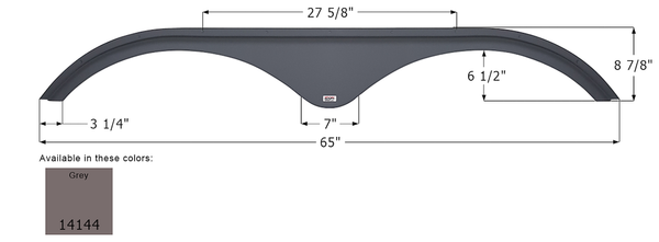 Icon Fender Skirt for Tandem Axle RVs (MPN: 14144)
