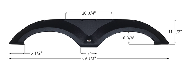 Icon Fender Skirt For Tandem Axle RVs (MPN: 14183)