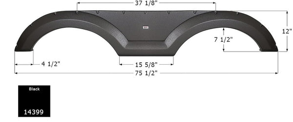 Icon Fender Skirt For Tandem Axle RVs (MPN: 14399)