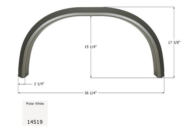 Icon Single Axle Fender Skirt for RVs (MPN: 14519)