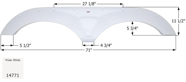 Icon Fender Skirt For Tandem Axle RVs (MPN: 14771)