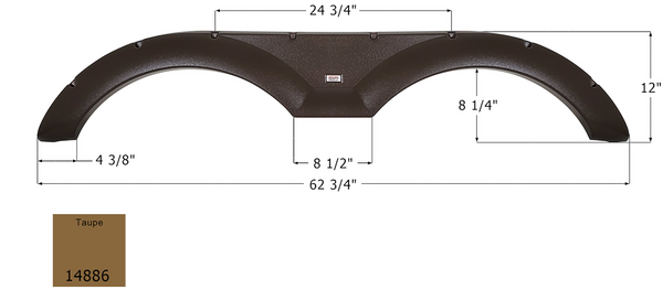 Icon Fender Skirt for Tandem Axle RVs (MPN: 14886)