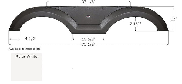 Fender skirt for tandem axle RVs (MPN: 15006)