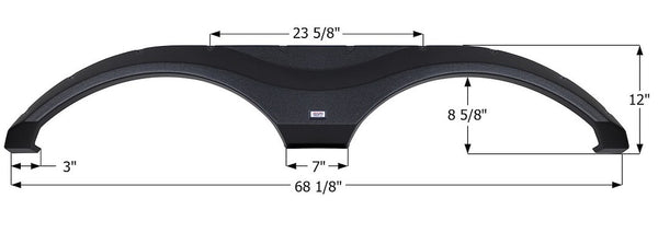 Icon Fender Skirt for Tandem Axle Trailers (MPN: 15158)