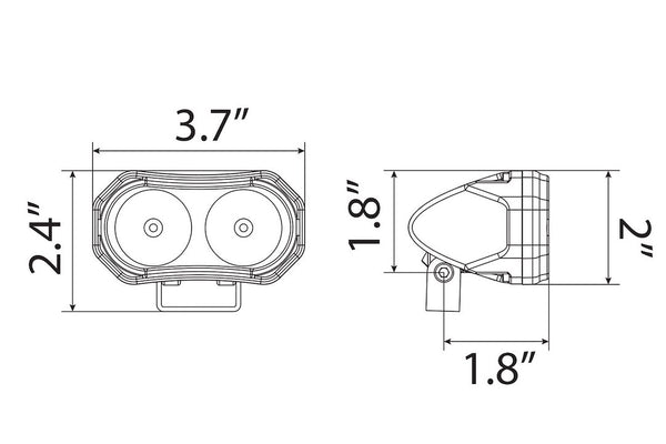 Ironman 4x4 LED Driving Fog Light (MPN: ILEDWL10FA)