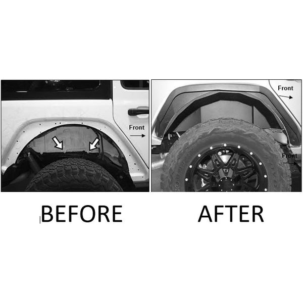 Black Horse Offroad Inner Fender Flares (MPN: INFR20G)