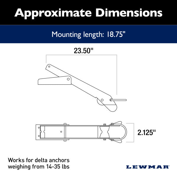 Lewmar Anchor Bow Roller (MPN: 66840009)