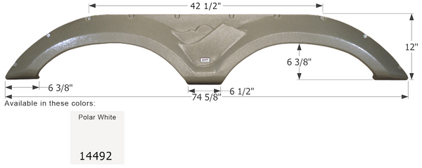 Icon Fender Skirt for Tandem Axle (MPN: 14492)