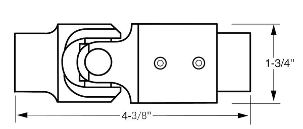 Borgeson Steering Shaft Universal Joint (MPN: 034949)