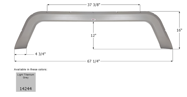Icon Fender Skirt For Tandem Axle RVs (MPN: 14244)