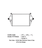 CSF Intercooler Air To Air Aluminum (MPN: 6009)
