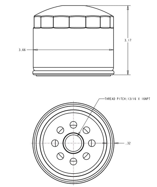 Sierra Marine Oil Filter Canister Style (MPN: 18-7824-2)