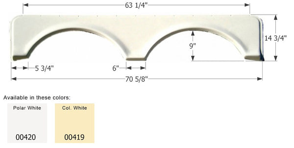 Icon Fender Skirt Universal Replacement (MPN: 00420)