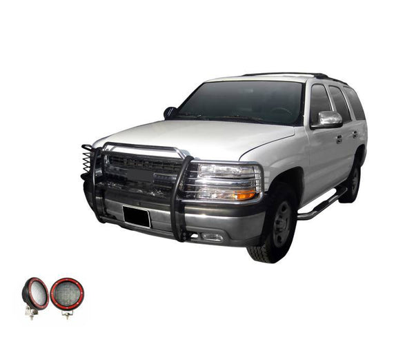 Black Horse Offroad Grille Guard Kit (MPN: 17GT23MSS-PLFR)
