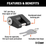 Curt Trailer Coupler Lock (MPN: 23521)