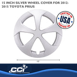 15 Inch 5 Spoke Wheel Cover Set (MPN: IWC49815S)