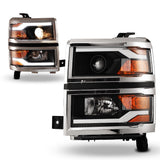 Winjet Headlight Assembly With Halogen Bulbs (MPN: CHWJ-0382C-B)