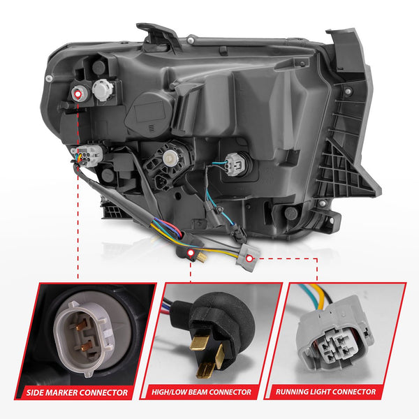 AnzoUSA Headlight Assembly With LED Bulbs (MPN: 111533)