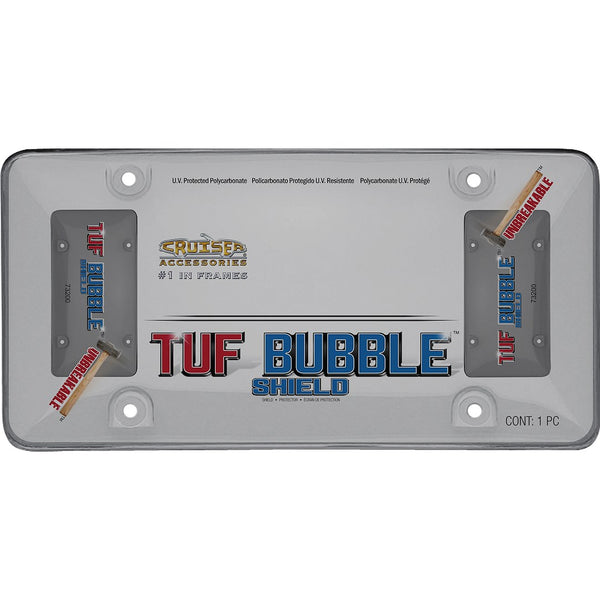 Cruiser License Plate Cover - Tuf Bubble Shield (MPN: 73200)