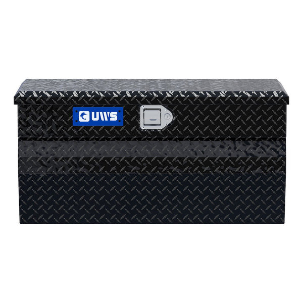 UWS 36-Inch Gloss Black Heavy-Wall Aluminum Wedge Truck Storage Box (MPN: EC20172)