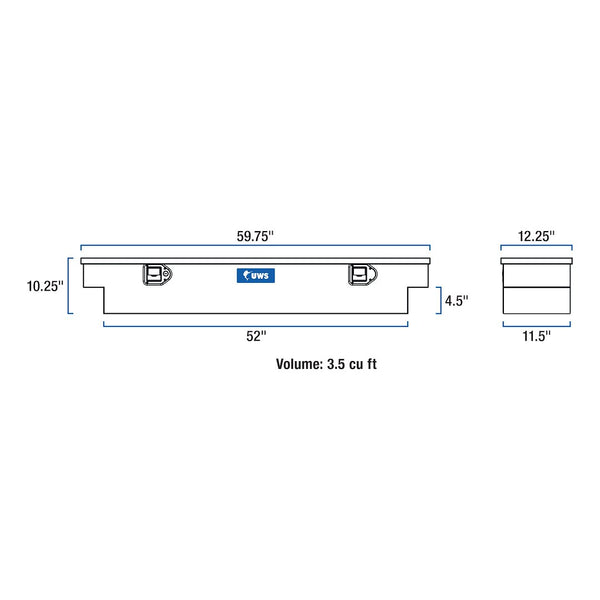 UWS Tool Box Crossover Aluminum Matte Black (MPN: EC10903)