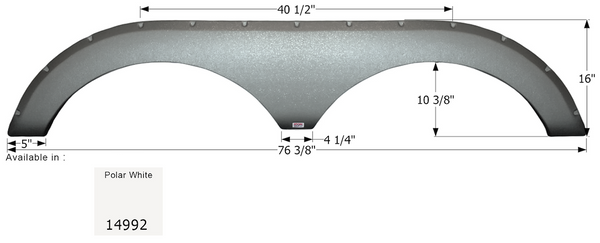 Icon Fender Skirt for Tandem Axle RVs (MPN: 14992)
