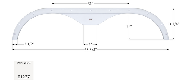Icon Fender Skirt For Tandem Axle RVs (MPN: 01237)
