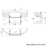 Black Horse Grille Guard Kit (MPN: 17GT28MA-PLB)