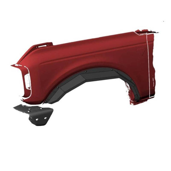 Black Horse Off Road Fender Flares (MPN: FF-FBF21HD)