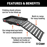 Curt Trailer Hitch Cargo Carrier with Ramp (MPN: 18112)