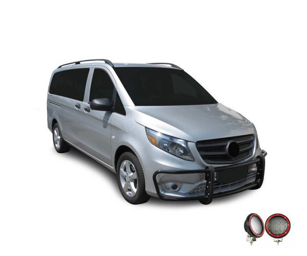Black Horse Grille Guard Kit (MPN: 17MBMEMA-PLFR)