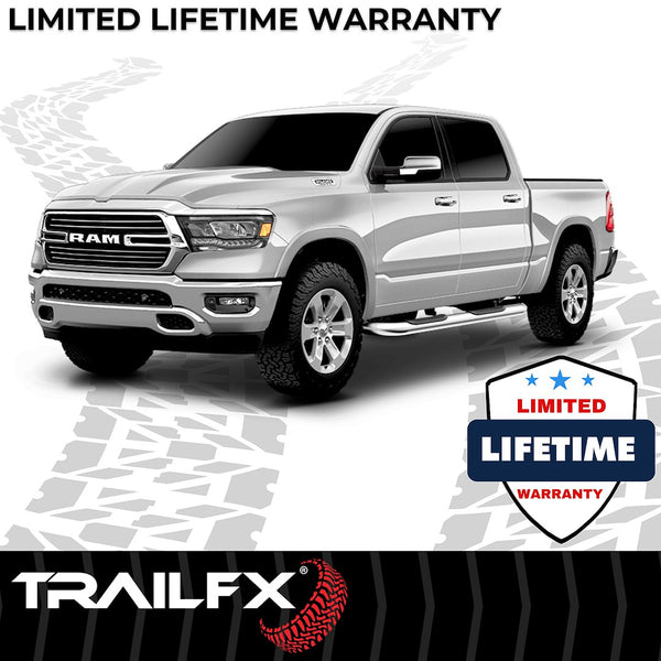 TrailFX Nerf Bar 4 Inch Oval Tube Side Steps (MPN: A1012S)