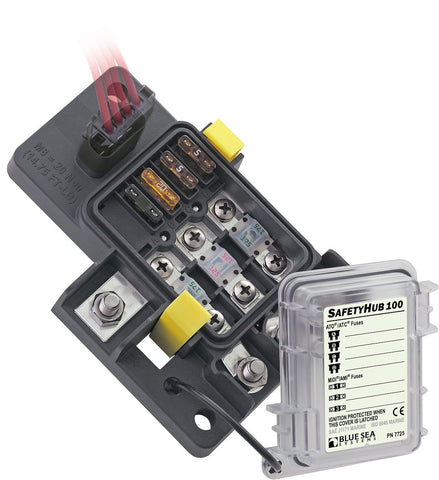 Blue Sea SafetyHub 100 Fuse Block (MPN: 7725-BSS)