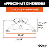 CURT A16 Fifth Wheel Trailer Hitch (MPN: 16120)