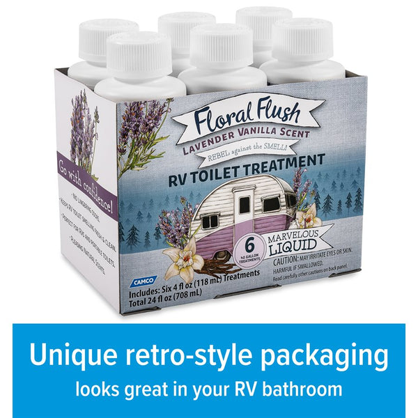 Waste holding tank treatment with floral flush (MPN: 41480)