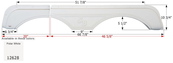 Icon Fender Skirt For Tandem Axle (MPN: 12628)