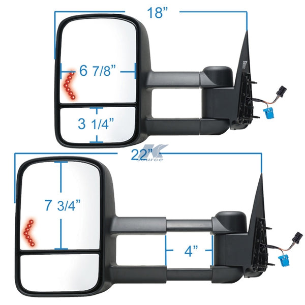 K Source Exterior Towing Mirror (MPN: 62076G)