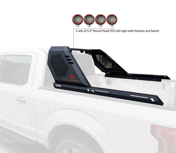 Black Horse Off Road Vigor Truck Bed Bar (MPN: VIRB02B-PLFR)