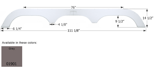 Icon Fender Skirt For Triple Axle RVs (MPN: 01901)