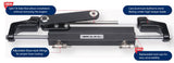 Ultraflex Hydraulic Front Mount Outboard Cylinder (MPN: UC95OBF-1)